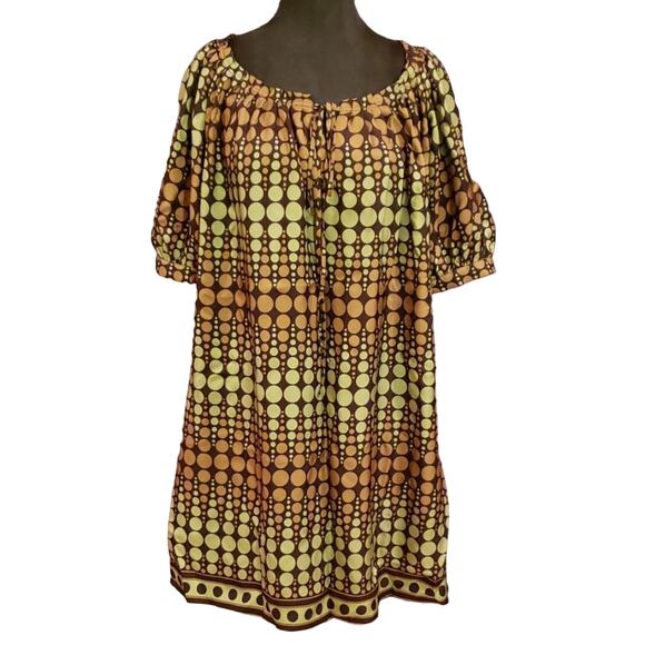 Michael, by Michael Kors silk dress. SZ Small, Geometric print - Picture 1 of 7